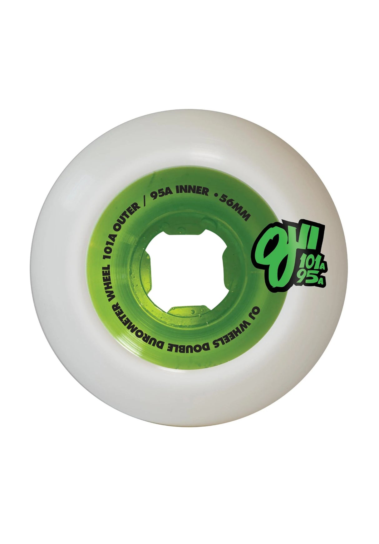 Double Duro Mini Combo 101A/95A white-green Rueckenansicht