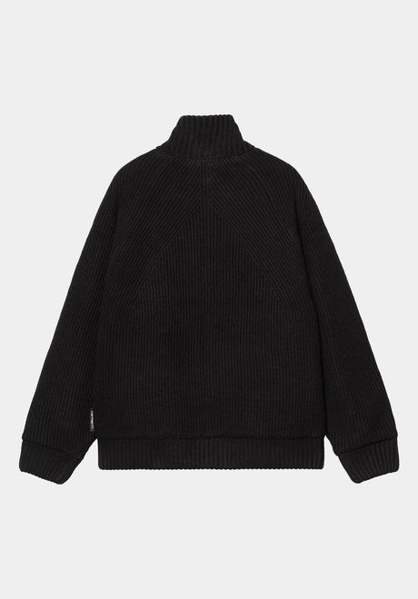 Banley Sweater Jacket black Rueckenansicht