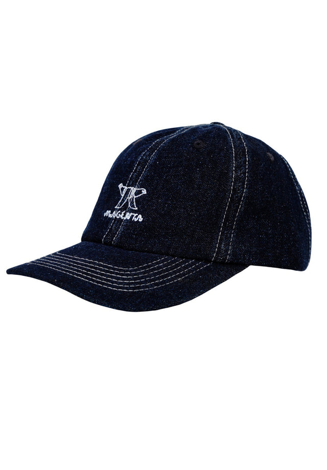 Bird Denim Dad Hat blue Vorderansicht