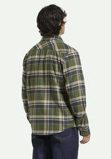 Bowery Flannel cypressgreen-washednavy-whitecap Rueckenansicht