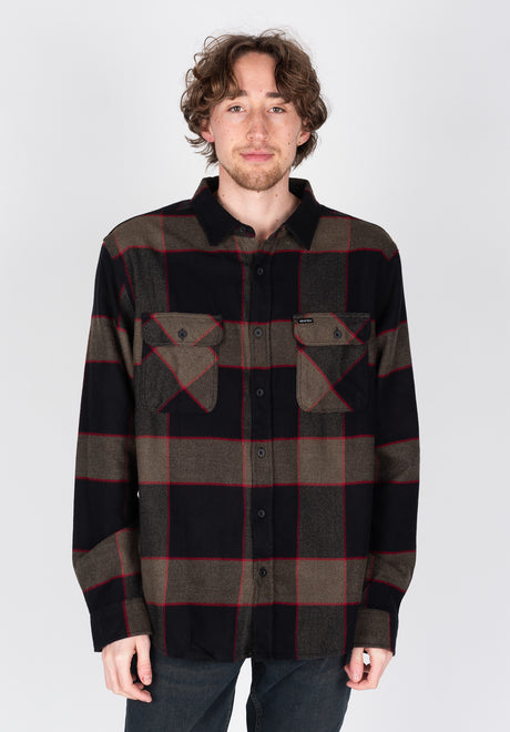 Bowery Flannel heathergrey-charcoal Vorderansicht