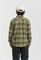 Bowery Flannel vetiver-laurelwreth-washedblack Rueckenansicht