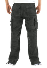 Cargo Ripstop black-camouflage Rueckenansicht