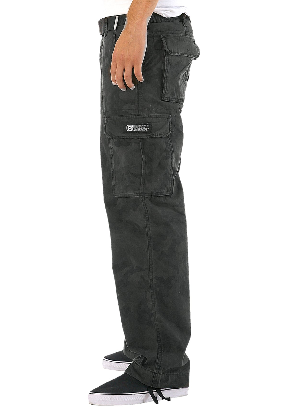 Cargo Ripstop black-camouflage Seitenansicht