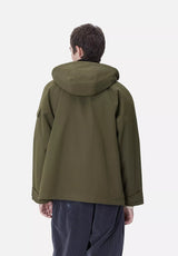 Clarton Jacket officegreen-black Rueckenansicht