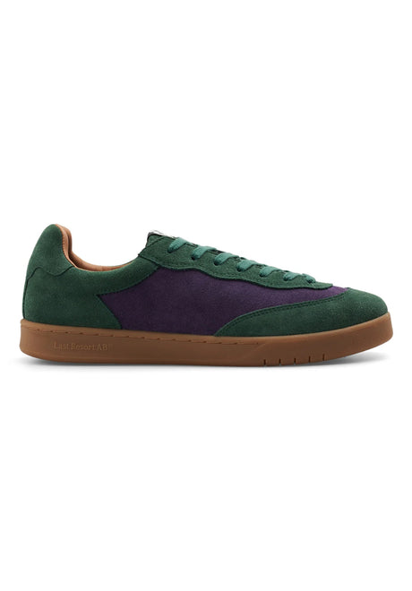 CM001 Low Suede elmgreen-loganberry-gum Rueckenansicht