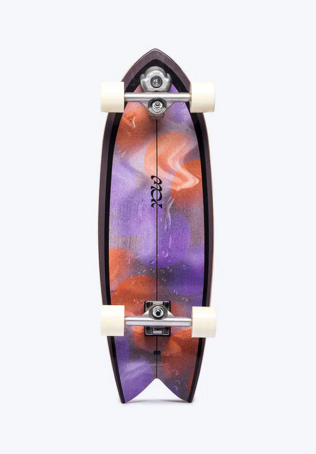 Coxos Surfskate 31" purple-orange Vorderansicht