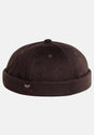 Docker Cap darkbrown-tweed Vorderansicht