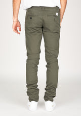 Flex Tapered Chino olive Closeup1