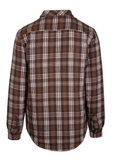 Jeremy Flannel brown Rueckenansicht