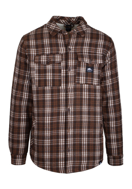 Jeremy Flannel brown Vorderansicht