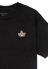 Leaves Embroidered black Rueckenansicht