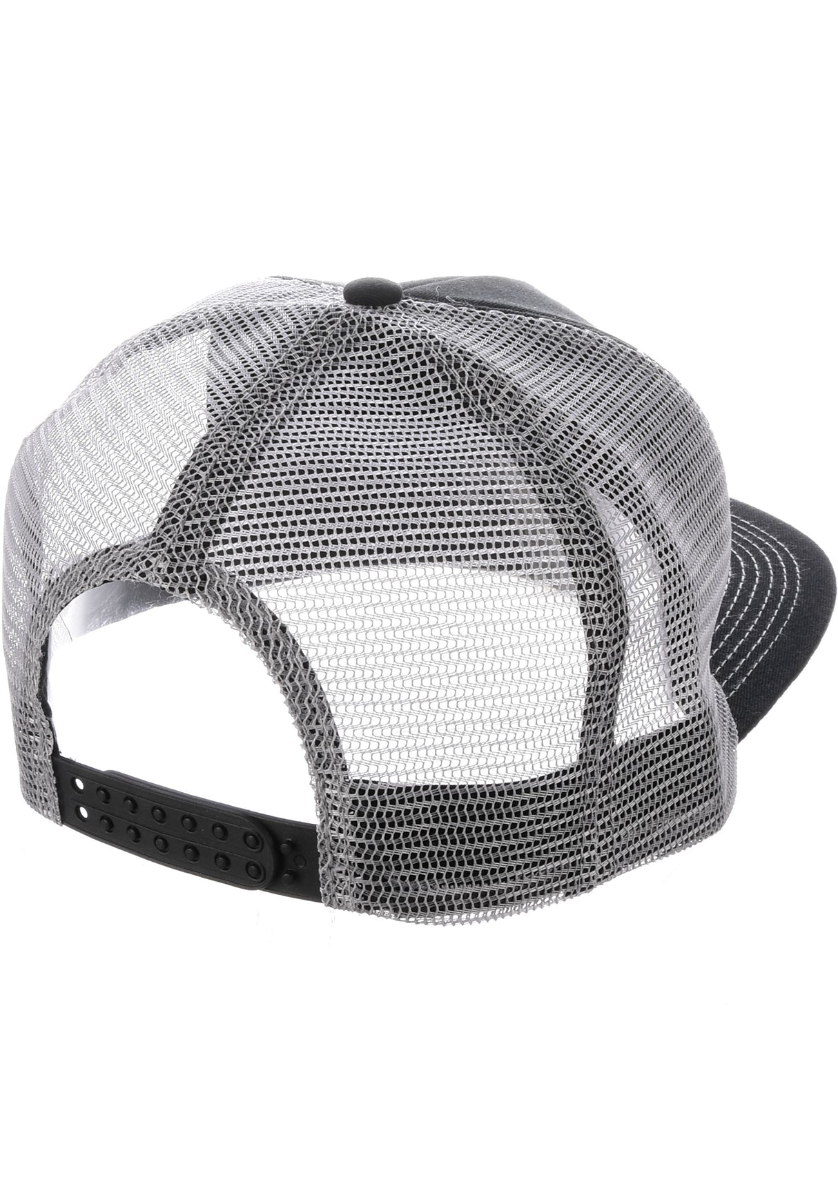 Logo Embroidered Mesh black-grey Closeup1