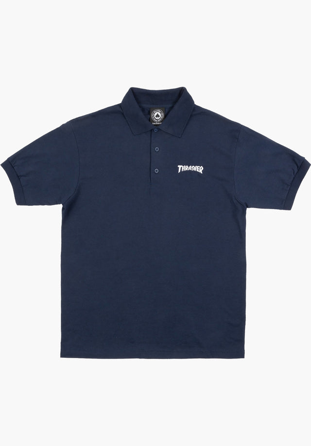 Logo Embroidered navy Vorderansicht