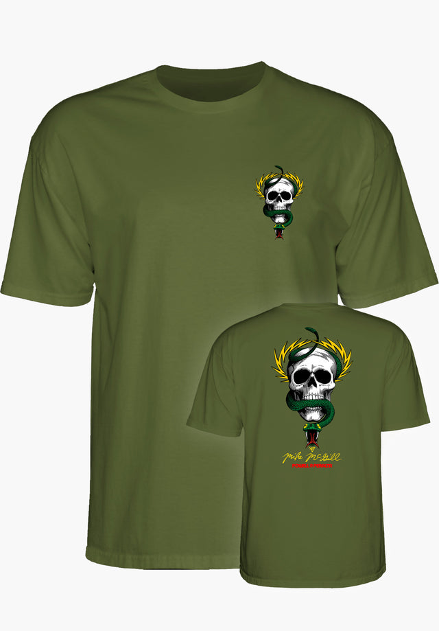 Mc Gill Skull & Snake military-green Vorderansicht