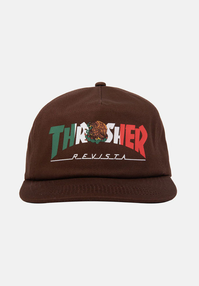 Mexico Revista Snapback brown Vorderansicht