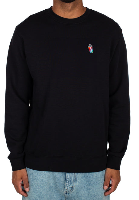 Minican Crewneck black Vorderansicht