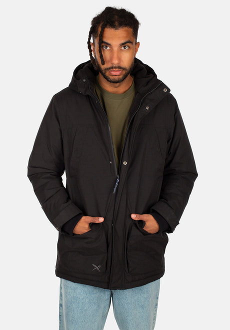 Nilas Parka black Vorderansicht