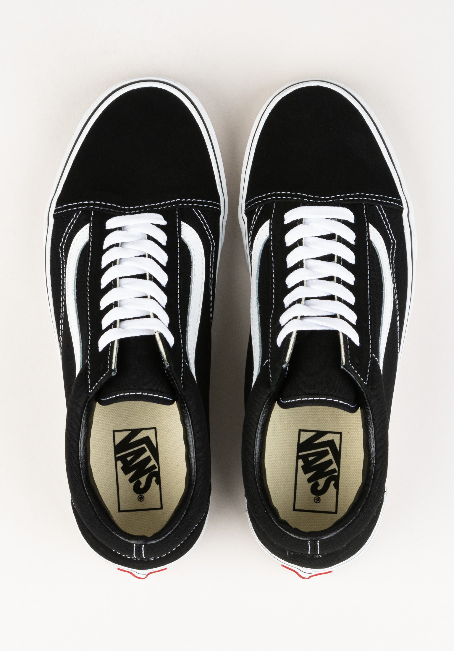 Old Skool Vans Schuhe Jungs in black white fur c TITUS