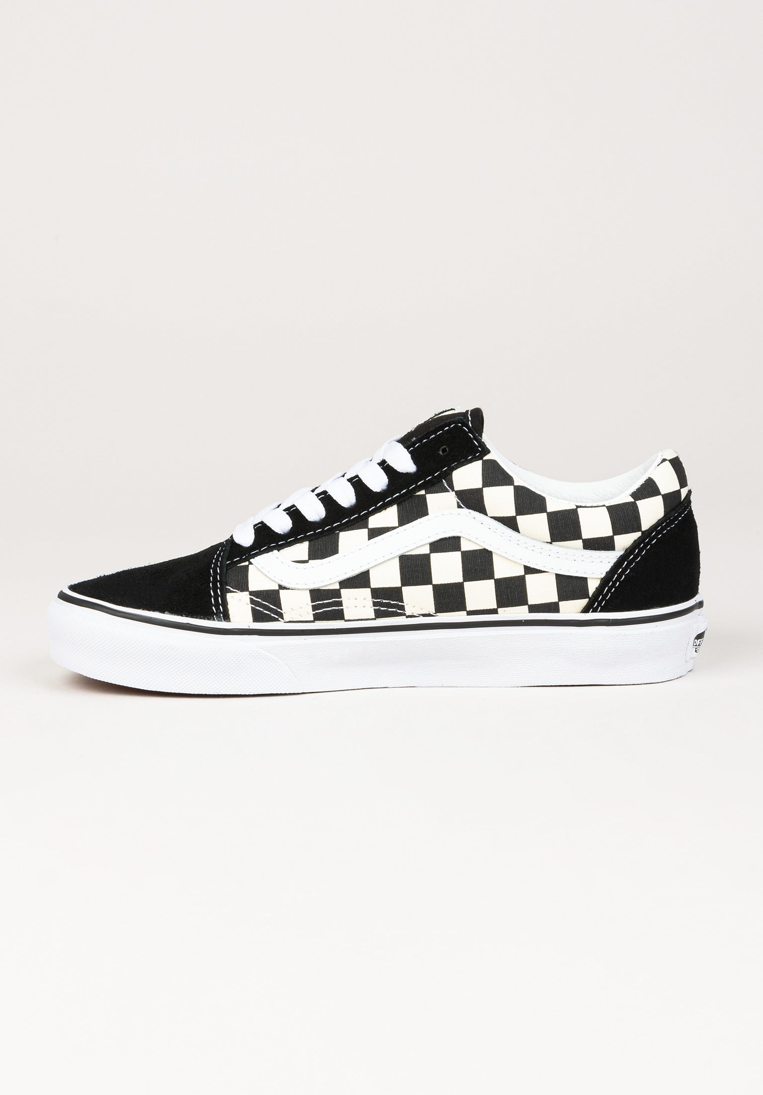 Old Skool Vans Schuhe Madels in primarycheck black white fur c TITUS