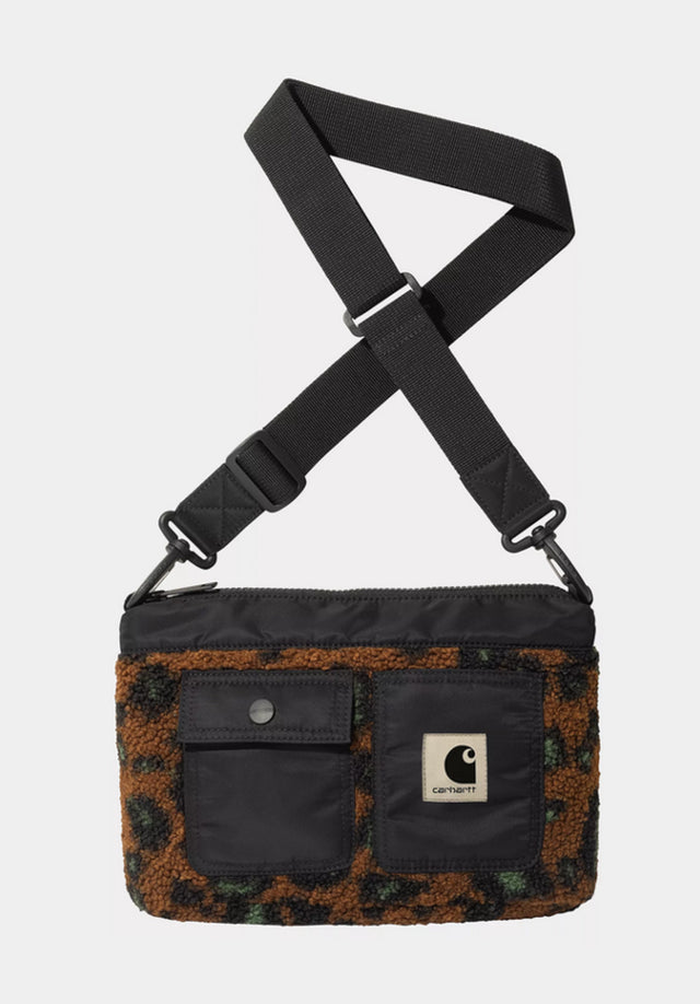 Orla Strap Bag camoleojacquard-tamarind-black Vorderansicht