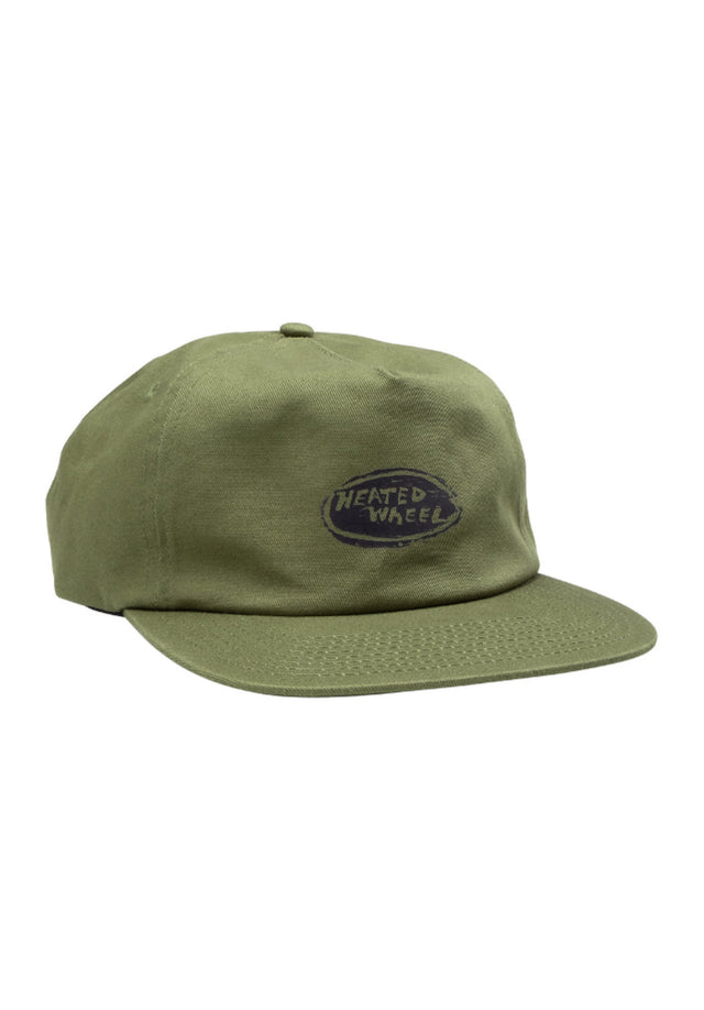 Oval Unstructured Hat army-green Vorderansicht