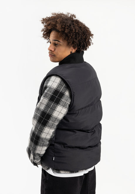 Puffer black Rueckenansicht