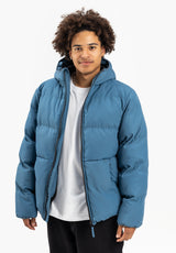 Puffer blue Oberansicht