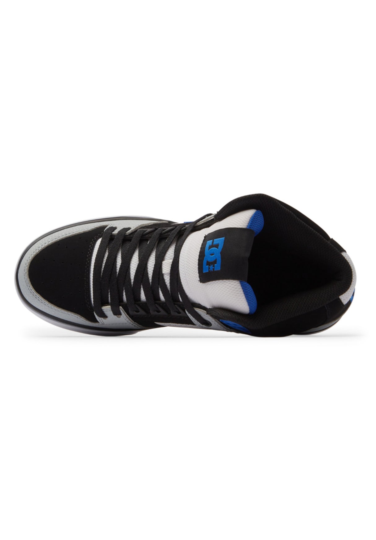 Pure High-Top WC black-white-blue Closeup2