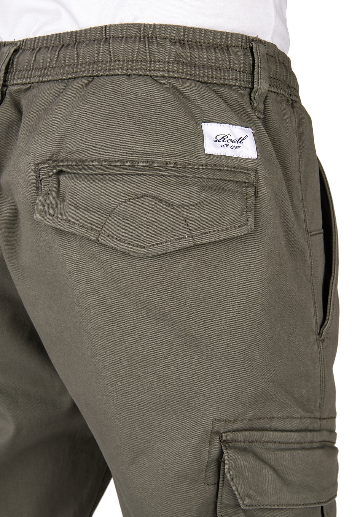 Reflex Rib Cargo olive Closeup2