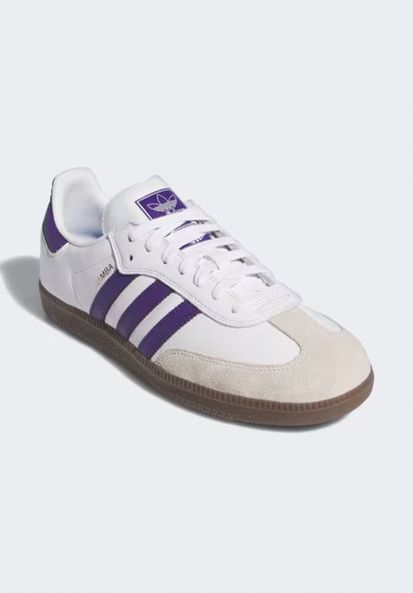 Samba ADV white-collegiatepurple-goldmetallic Vorderansicht