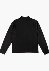 Sharp L/S Thermal Polo black Rückenansicht