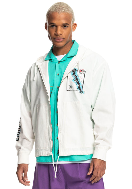 x Stranger Things The Baja Jacket white Rückenansicht