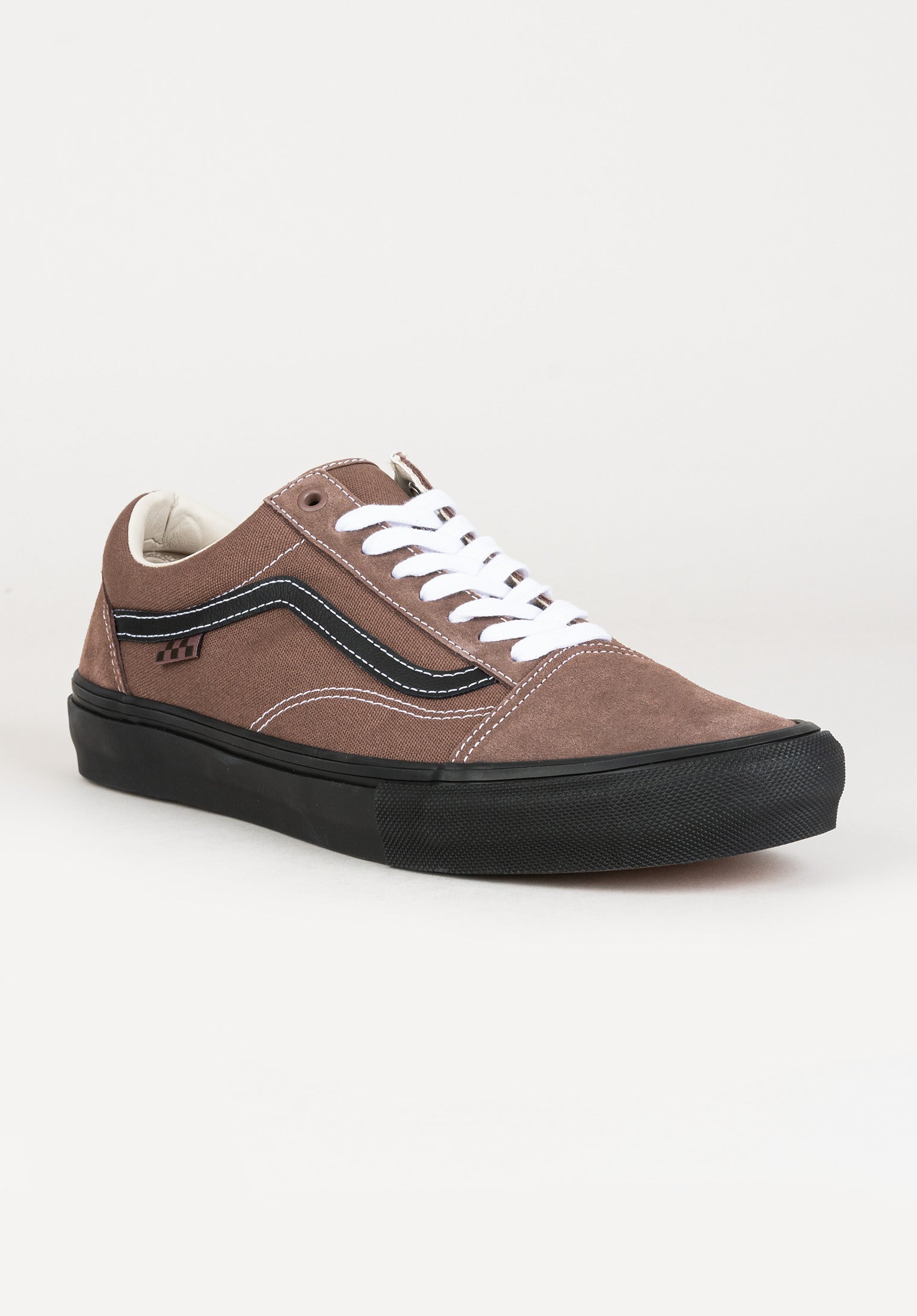 Black and brown vans old skool online