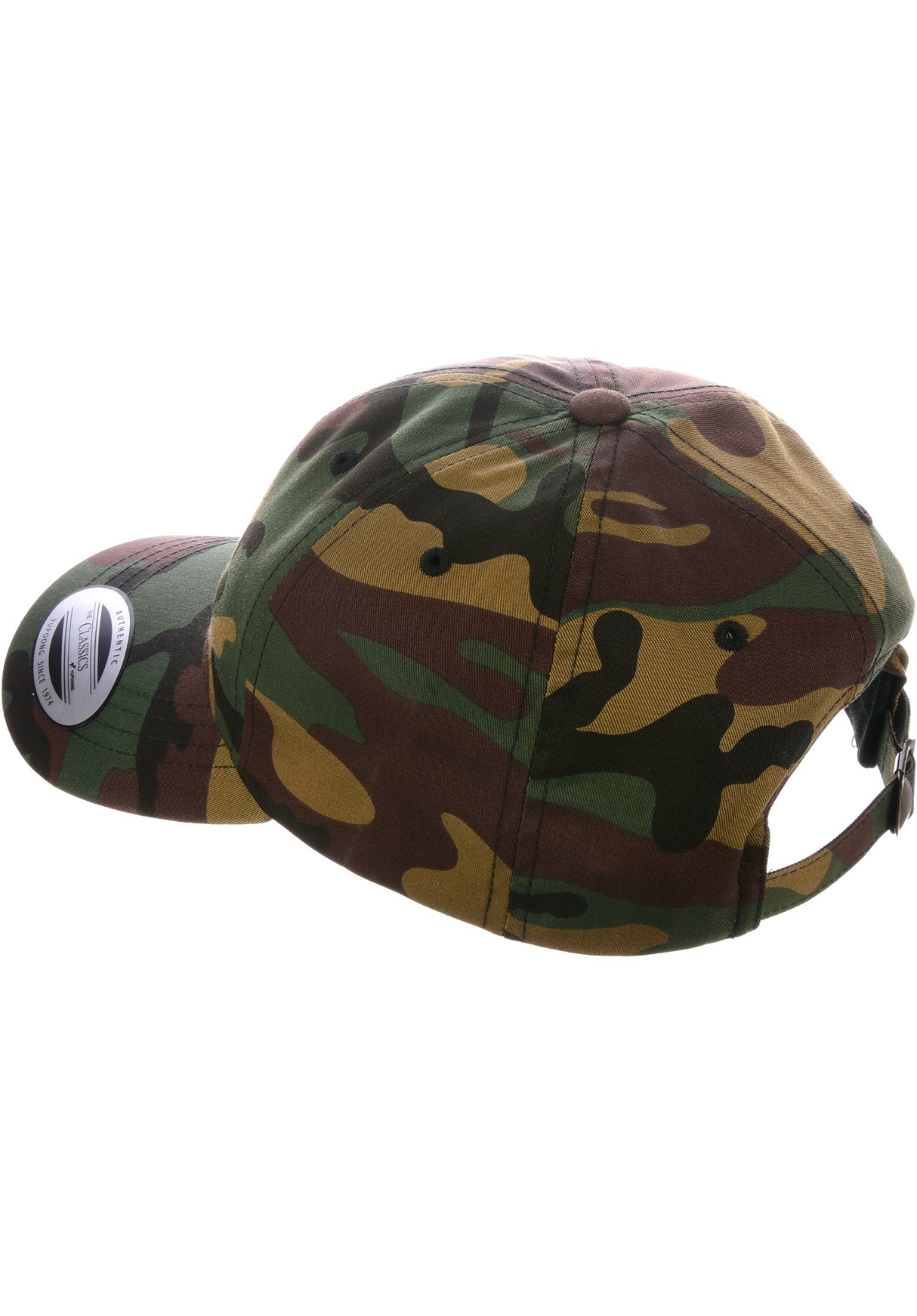 Dad Camp Cap Circle Pin camouflage Rückenansicht