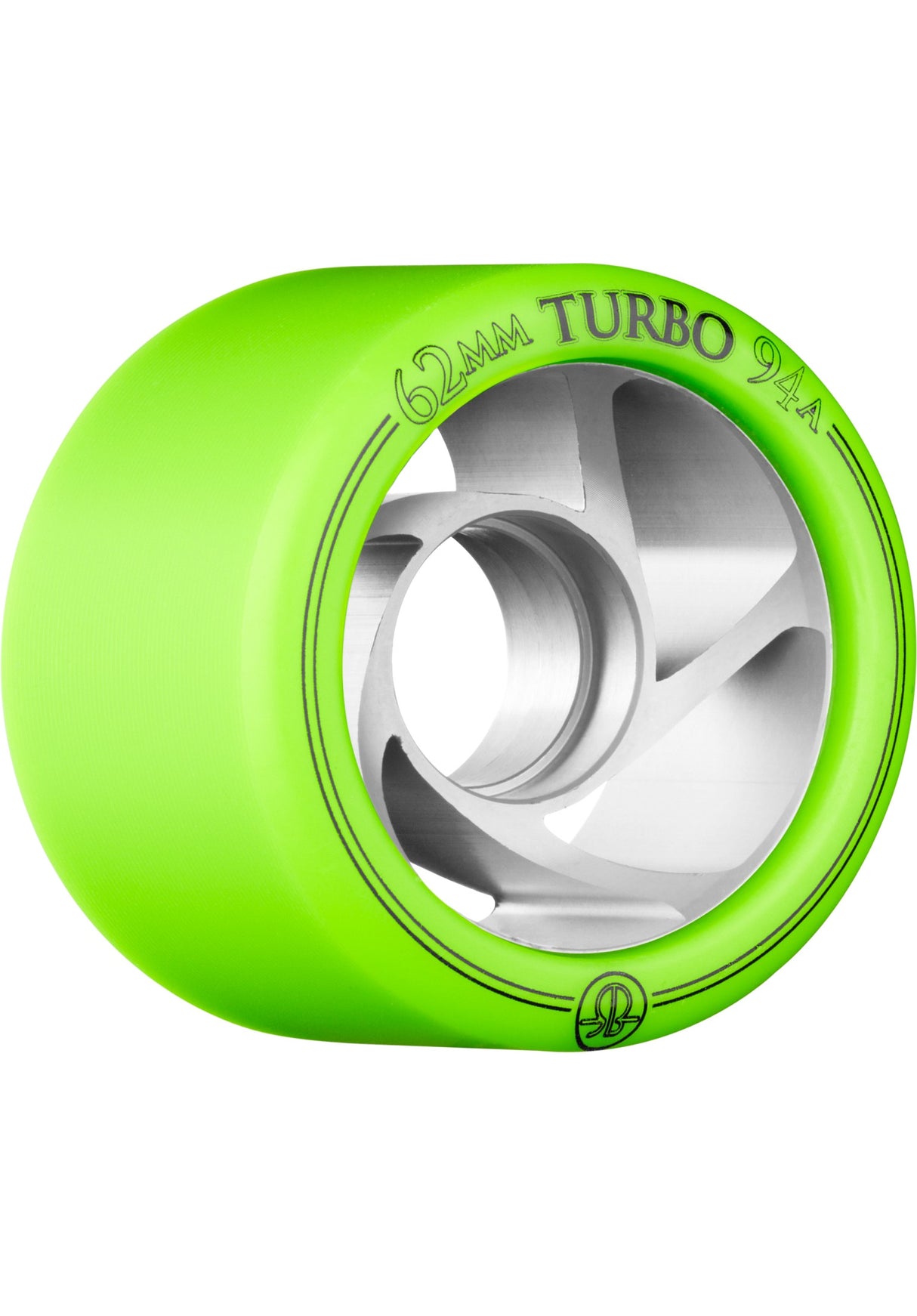 Turbo Clear Aluminum Hub 94A Left 4er green Vorderansicht