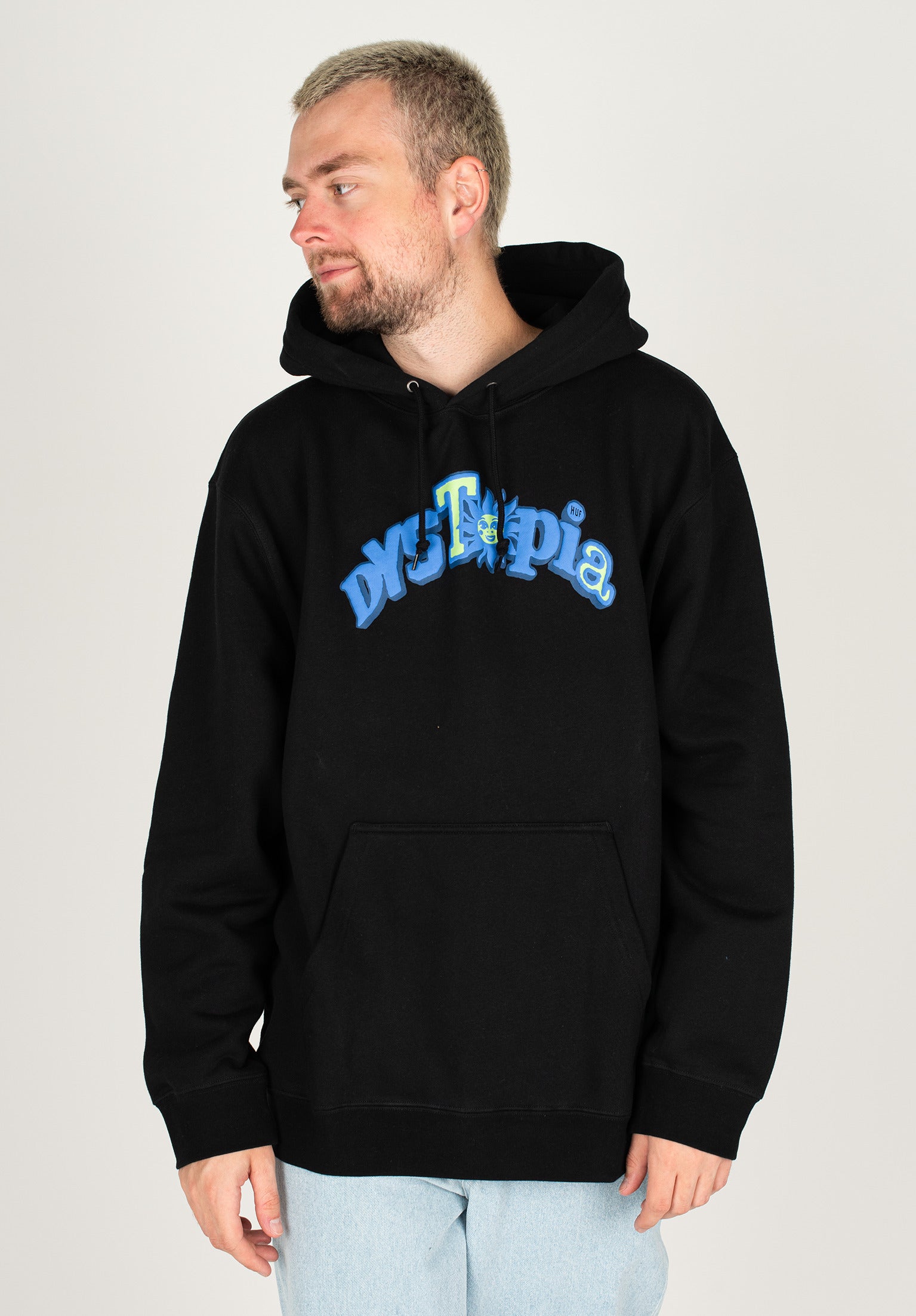 Black huf hoodie online