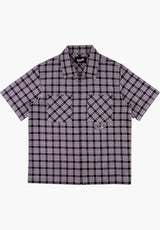 Cell Woven Plaid Zip lavender-grey Vorderansicht