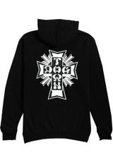 Cross Logo Hoodie black-white Close-Up2