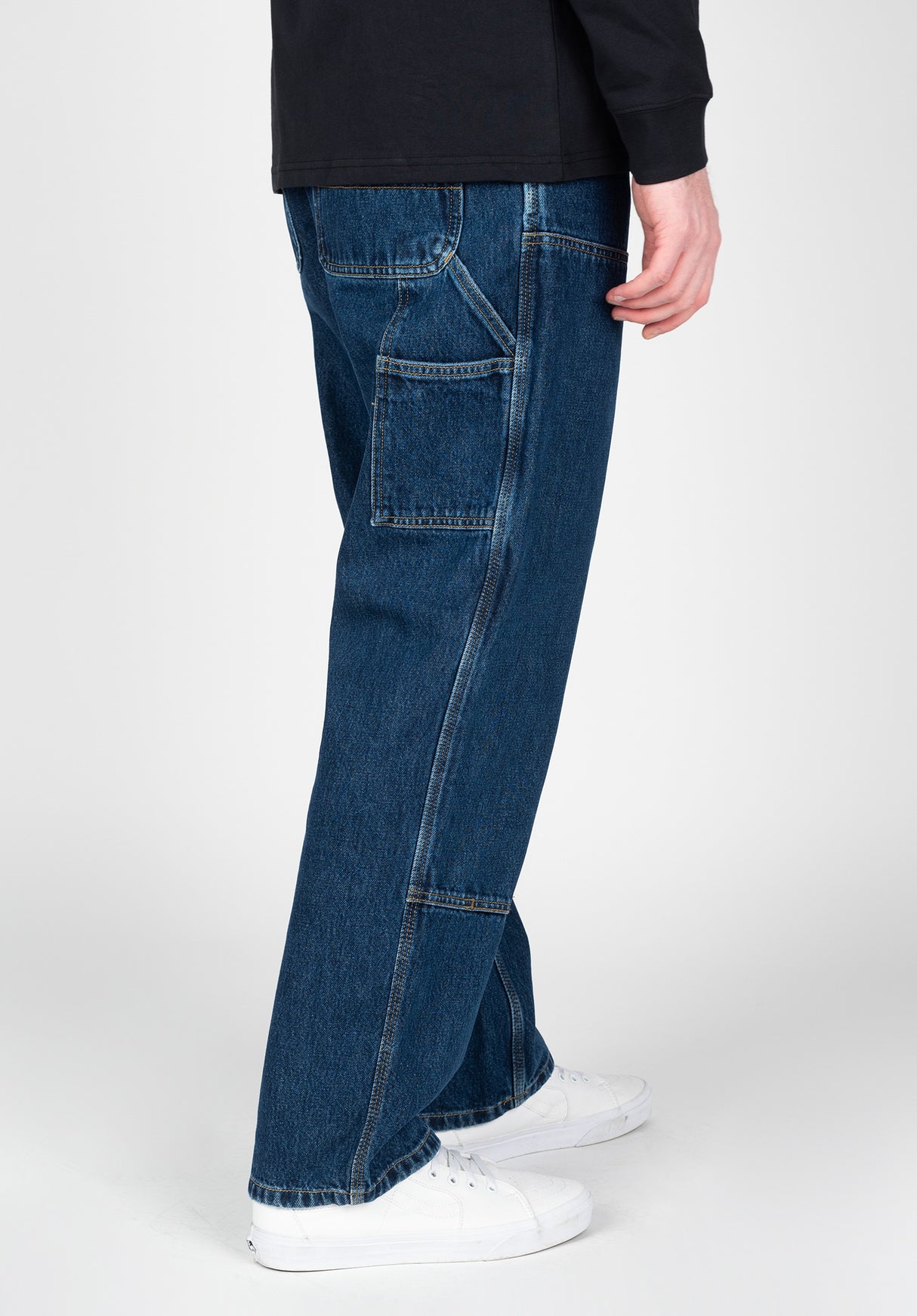 Double Knee Pant Denim bluestonewashed Close-Up2