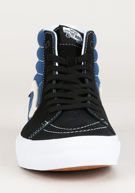 Sk8-Hi black-navy-white Rückenansicht