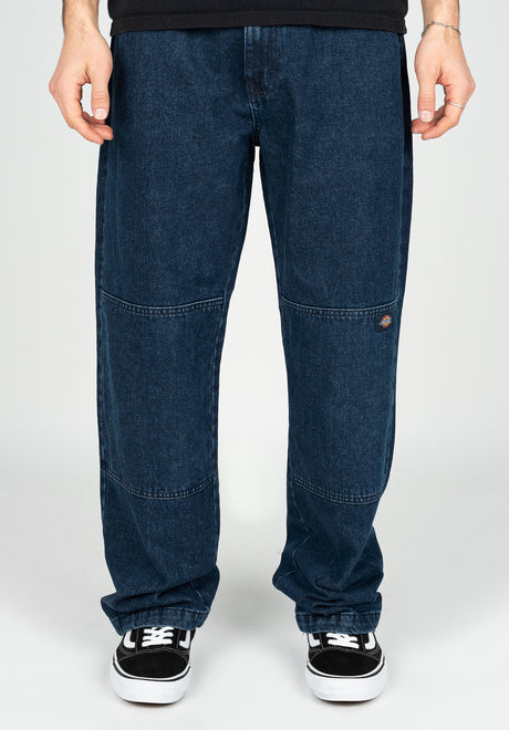 Double Knee Denim indigo Vorderansicht