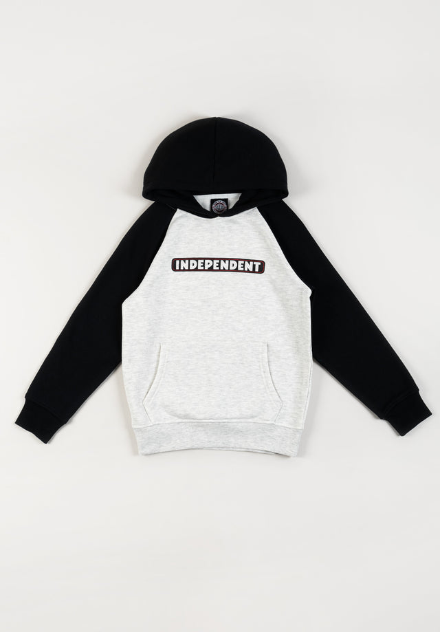 Youth Bar Hood black-heathergrey Vorderansicht