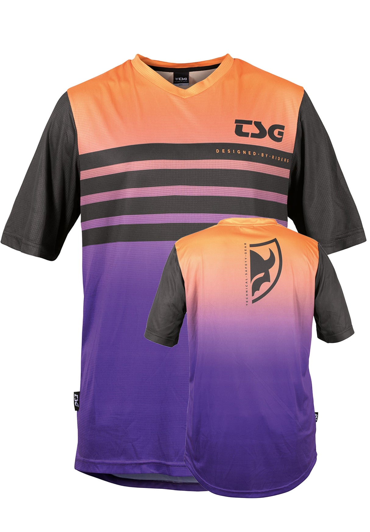 Waft Jersey purple orange Vorderansicht