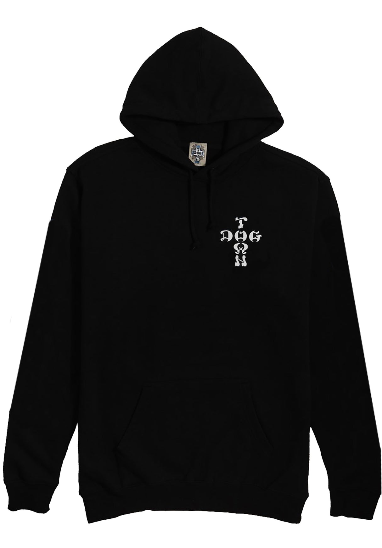 Cross Logo Hoodie black-white Close-Up1