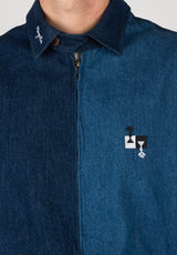 Chess Denim bluedenim Close-Up1