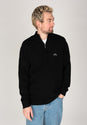 Carlos 1/4 Zip black Vorderansicht