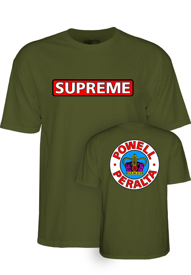 Supreme military-green Vorderansicht