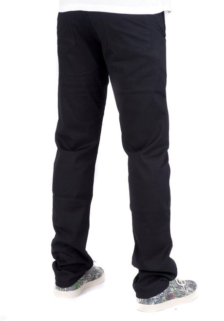 5 Pocket Slim Chino black Rückenansicht