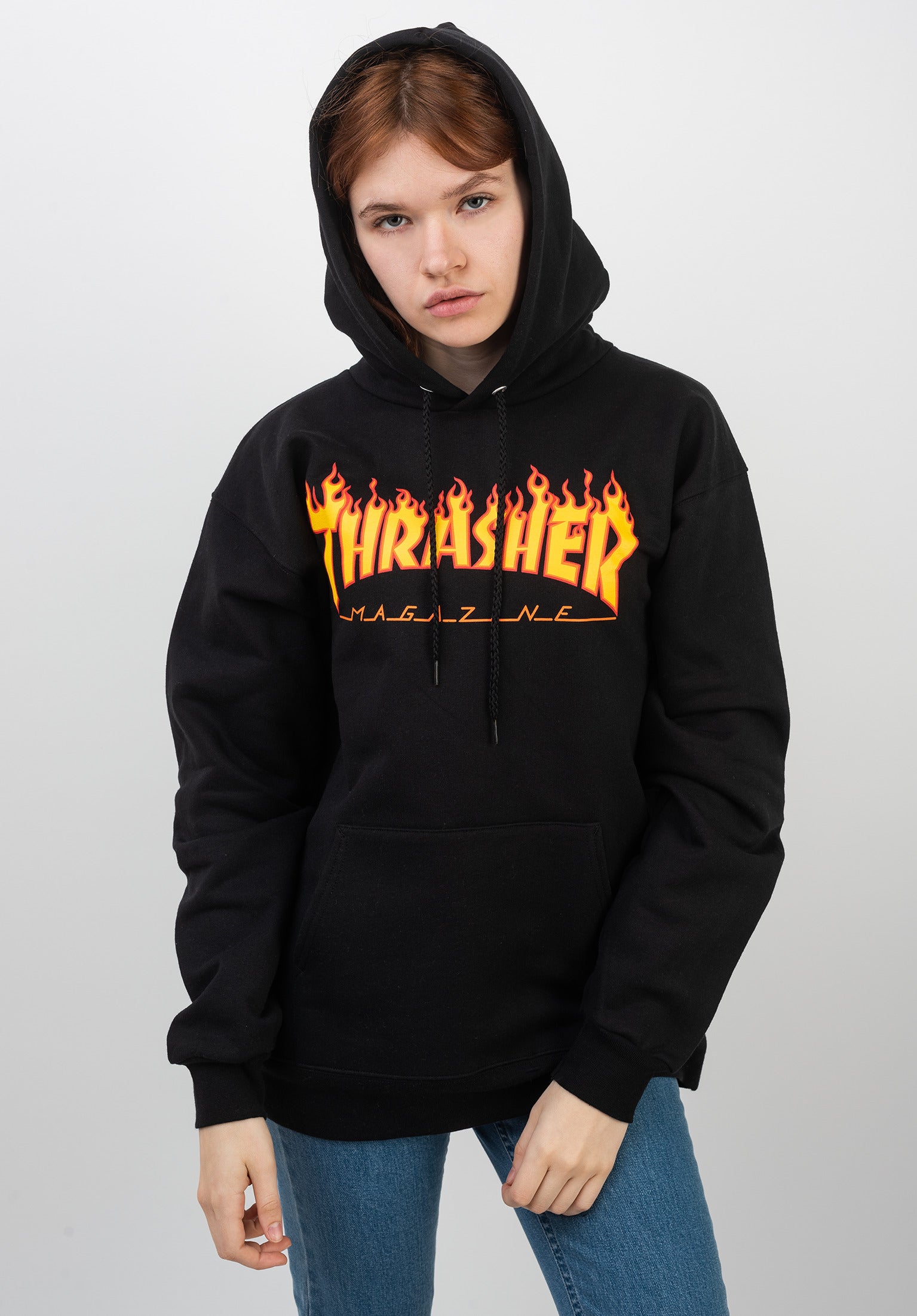 Flame Thrasher Hoodie in black fur c TITUS